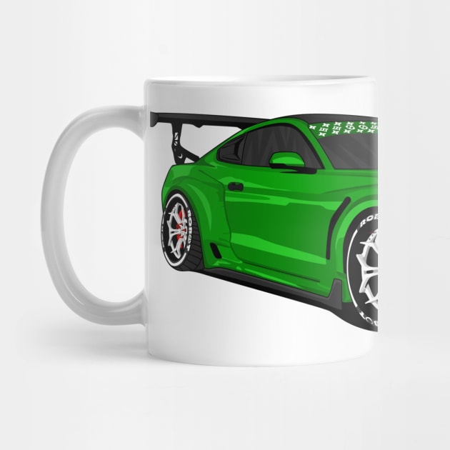 MUSTANG WIDEBODY GREEN by VENZ0LIC